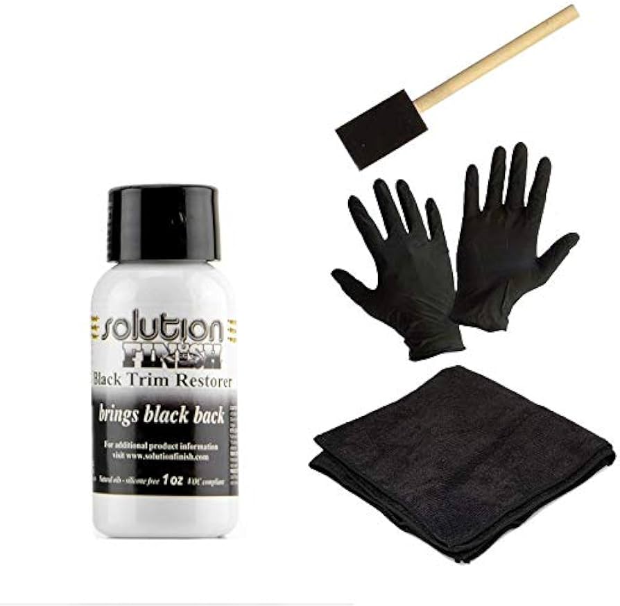 Gold Label Detailing Solution Finish with Install Kit | 2 Black Gloves | 1  Application Tool | 1 Black Microfiber Towel (1oz)