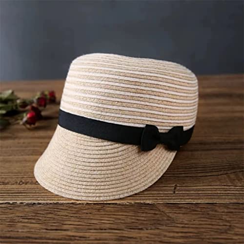 GiftParty Sombrero Damas Sombrero de Paja de Verano Sunshade Sombrero de Playa protección Solar Sombrero de Sol Gorro Ecuestre de Capa (Color : C, Size : As The Picture Shows)