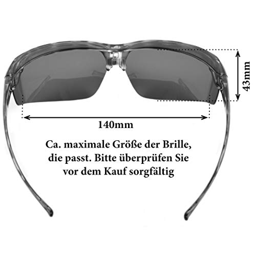 Überzieh-Sonnenbrille Rapid Eyewear Vogue in Schwarz für Damen und Herren