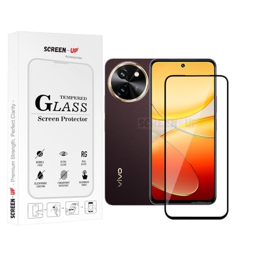 Image of ScreenUp Tempered Glass For vivo T3x - Ultra Clear, 9H Scratch Resistant, Full Coverage, Easy Install Screen Protector