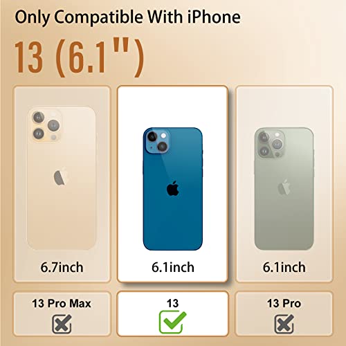 Buleens For Iphone 13 Case For Women Girls, Cute Girly Heart Cases For Iphone 13 With Metal Perfume Bottle Mirror Stand, Elegant Luxury Phone Cover For Iphone 13 Case Cute 6.1'' Black #TOP1