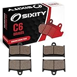 Sixity C6 Front Ceramic Brake Pads compatible with Triumph Rocket III Roadster 2300cc 2011-2014 Complete Set
