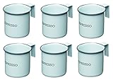 Estas pequeñas tazas de café son resistente, práctico y hermoso, y el tamaño justo para una Double Shot de espresso para cocinar al vapor