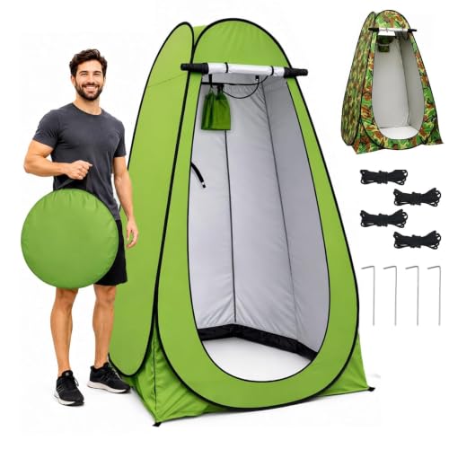 Pop Up Changing Tent Tienda portátil instantánea para ducha y privacidad con ventana de ventilación para camping y playa