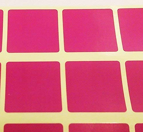 Audioprint Ltd. 10mm Squares Colour Code ID Dots Blank Price Stickers Sticky Labels Purple 600 Pack