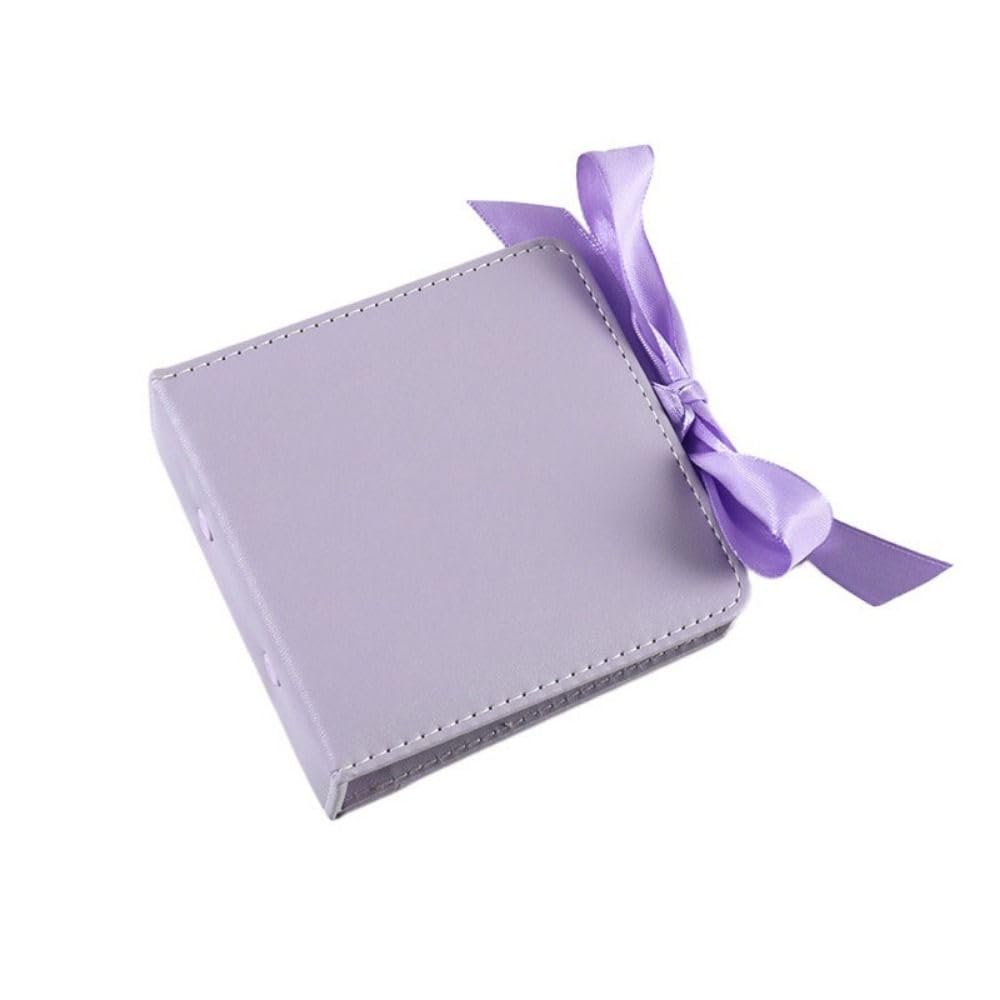 Mini album photo classeur cartes de collection 3 anneaux cuir synthétique