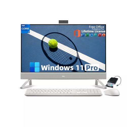 Image of Dell Inspiron 7730 All-in-One Desktop PC | 27 inch FHD Touchscreen | Windows 11 Pro & Office Lifetime License | Core 7 150U(Up to 5.4 GHz) | NVIDIA GeForce MX570A | Wi-Fi 6E | 64GB RAM, 1TB SSD