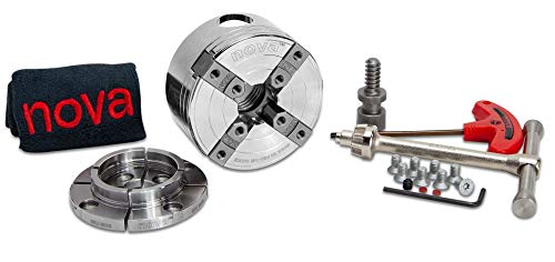 Nova 48291 Premier Pro-Tek G3 Chuck With 2" Pro-Tek Jaws, Woodworm Screw, & Dlx. Storage Box, Direct Thread Version 1"X 8 Tpi Only (Does Not Use Inserts) #TOP2