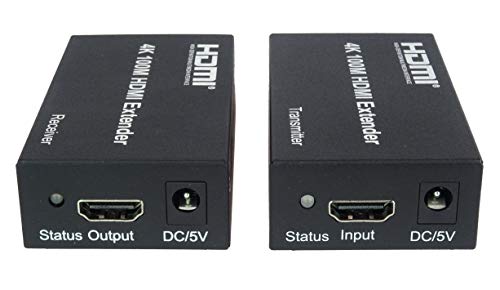 Extensor HDMI 4K evita pérdidas de señal a 100m usando cable de red Cat5e Cat6 2