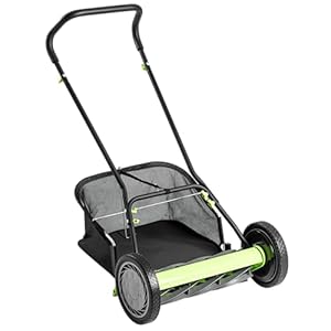 Earthwise kooimaaier 918-18EWG - 45,7 cm met opvangmand met 9 messen