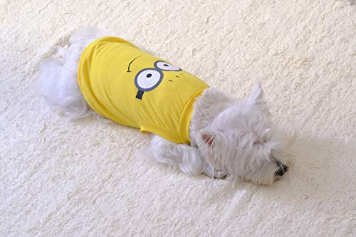 Camiseta Para Pet M Amarela - Divertida Nitsa Milla para Cães