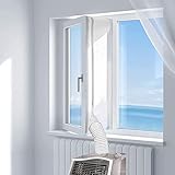 Neoreser Fensterabdichtung für Mobile Klimageräte, Weiß Wasserdicht Klimaanlage Fensterabdichtung Verwendet für Mobile Klimageräte (400cm) - Weiß