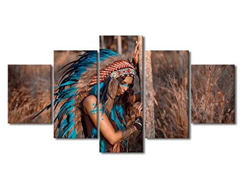 TUMOVO Artwork for Home Walls Indians Woman Paintings for Wall