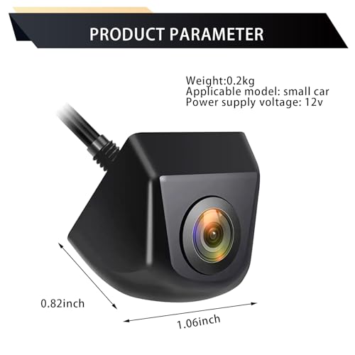 Image of 1 PC Rear View Backup Camera, Waterproof Night Vision Recorder, 170 Degrees Image Imaging Equipment, Automotive Blind Spot Monitor, Universal for Most Vehicles (Black), LEESXT1000BL-1PC