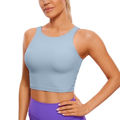 Image of CRZ YOGA Womens U Back Sports Bras | Light Support, Removable Pads, Yoga, Extremely Soft, U Back, Wide Straps, for Women