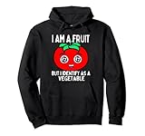 Humor vegano, vegetariano, emoticono de tomate, fruta de tomate o verduras, jardinero, tomates, jardinero de verduras, cocinero, meme