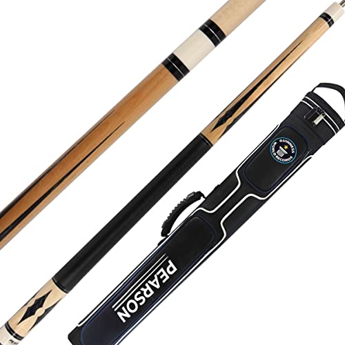 PEARSON Players Series PP-2 Pool Cue Stick w/ 2x2 World Record Cue Case (21 oz)