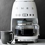 Smeg DCGC01 Jug for Overflow Coffee Maker DCF02 DCG01, Glass, Gray and Chrome - Image 3