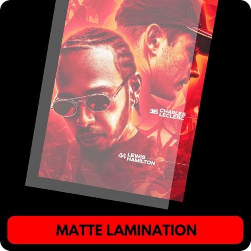 Image of auraposter Paper Formula 1 Mini Poster Set of 40 | F1 | Lewis Hamilton, Max Verstappen, Lando Norris, Carlos Sainz, Charles Leclerc | Double Tape Included