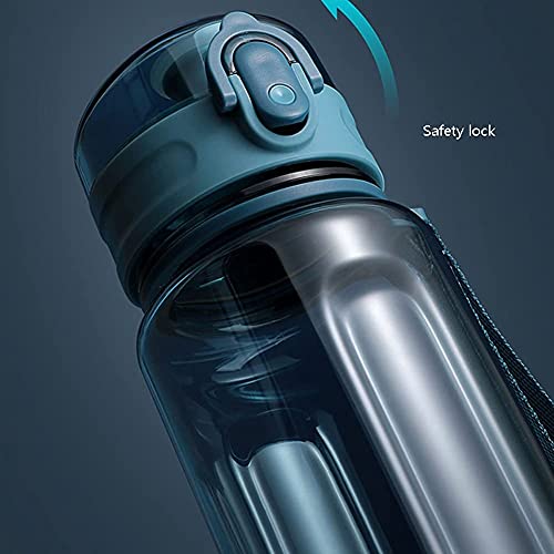 Waterfles waterfles plastic sportwaterfles met flip-up deksel sportkruik voor camping outdoor sport wandelen kantoorfles (kleur: wit) - Image 6