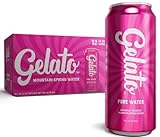 Gelato Pure Water - Sustainably Sourced Oxygenated Water in Recyclable Aluminum Cans - 12 pack (16 fl oz cans)
