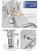 Power Mixer Pneumatic Agitator Clamp-On Drum Agitator Industrial-Grade Pneumatic Shaker Paint Stirring Tool，Automatic Pneumatic Paint Mixer Machine, 100 Gallon Air Agitator & Shaker, Stainle