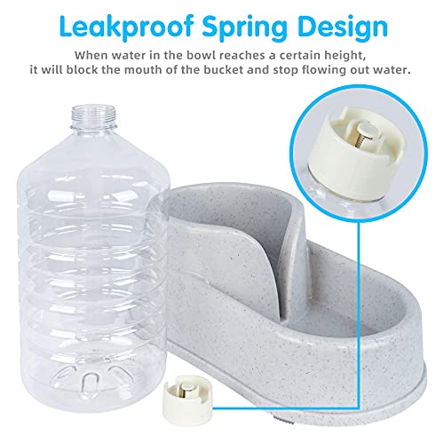 Noodoky Automatic Cat feeders and 2.5L Waterer, Auto Gravity Water and Food Dispenser for Small Medium Cat Dog, Pet… - Image 5