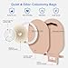Brkiyom 70 PCS Colostomy Bags, Ostomy Supplies for Ileostomy Stoma Care, One Piece Ostomy Bags with Hook and Loop Closure, Skin-Friendly Material, 15mm-65mm Cut to Fit