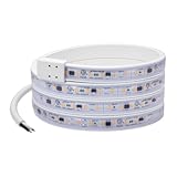 Maxxima 60 in. Hardwired LED Under Cabinet Strip Light, 2300 Lumens, 3000K Warm White, Kitchen and Living Room 120V White Cove Lighting, No Power Supply Needed