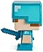 Mattel Minecraft 2021 Special Edition Action Figure, Large-Sized Steve in Diamond Armor for Minecraft Live Festival