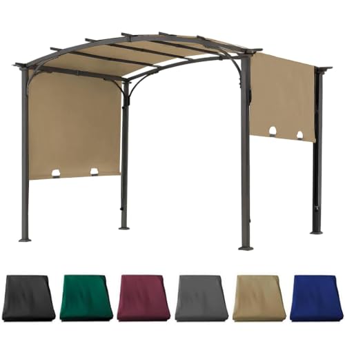 JANCANOPY 85' x 208' Universal Pergola Replacement Canopy Cover, Waterproof Shade Top for...