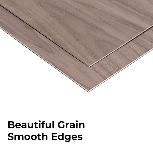 Xtool Selected Walnut Plywood, 1/8"X12"X24" Plywood Sheets 1/8 Inch Plywood 6Pcs Unfinished Wood For Crafts, 3Mm Plywood For Laser Cutting Engraving, Painting, Walnut Thin Wood For Crafts & Decor #TOP1