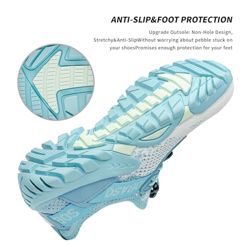 Image of SOBASO Water Shoes Women Men Quick Drying Swim Beach Aqua Shoes for Water Sport Diving Hiking Sailing Travel