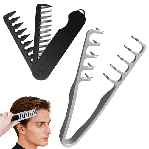 Peine texturizador para cabello, dientes anchos miniatura 1
