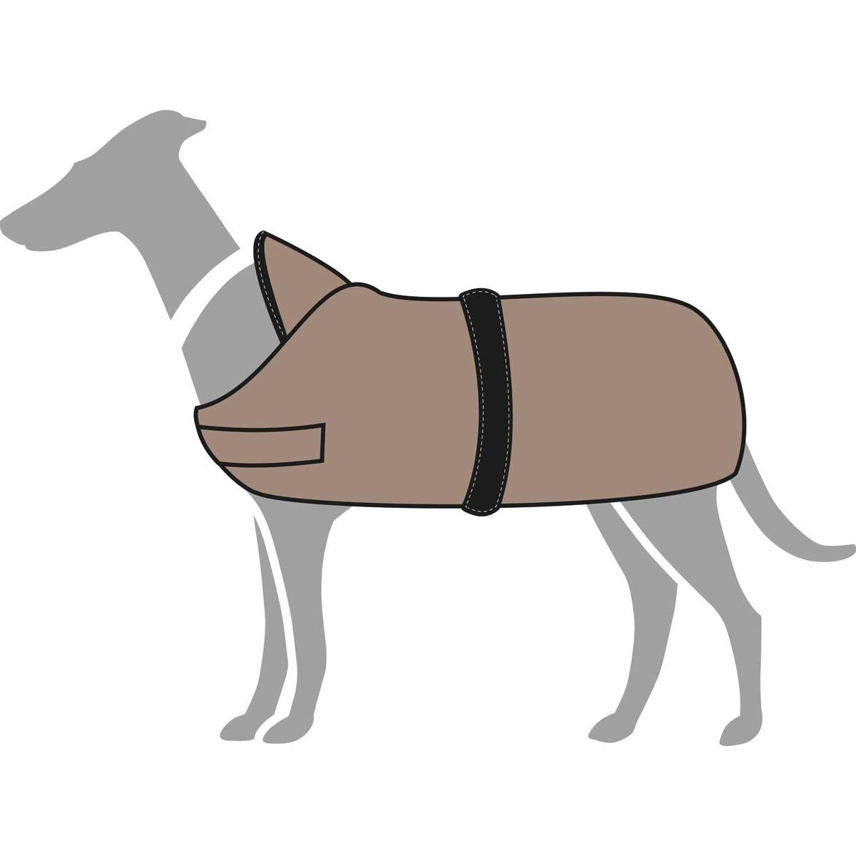HUNTER Cappottino per Cani Denali, 60 cmtaupe