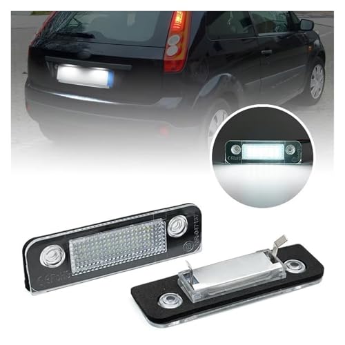 Evita multas con la luz LED de matrícula para Ford Fiesta MK5 2 uds 4