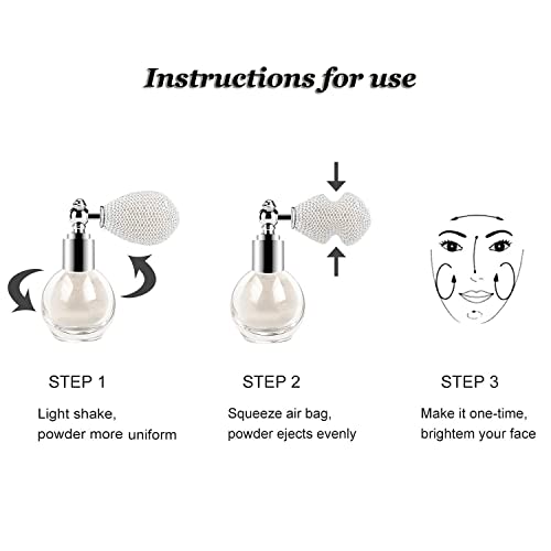 Glitter Powder Spray Shimmering Highlighter Spray For Hair And Body, Shimmer Sparkle Face High Gloss Spray Highlighter Loose Powder Makeup Spray For Women Makeup Cosmetic (Nude Pink) #TOP6