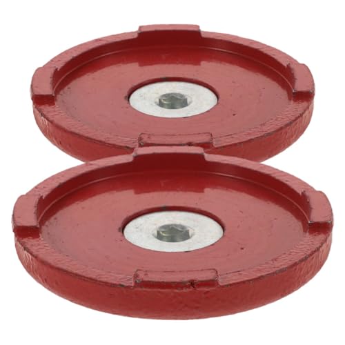 Veemoon Accesorios para Gato Hidráulico Doble Bomba, Bandeja para Rueda Delantera, Ruedas Giratorias Resistentes de Goma, 2 Unidades, Compatibles Remolques de Camping y Vehículos Rv