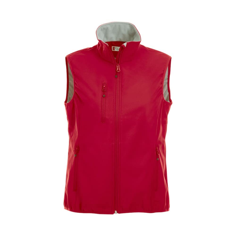 Clique Women's Ladies Softshell Vest Gilet Outdoot, Red, 6 (Size:XS)