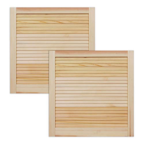ben+camilla.com Lamellentür Holztür Natur 601 x 594 x 21 mm mit geschlossenen Lamellen für Regale, Schränke, Möbel | Kiefer Holz unbehandelt | Doppel-Paket 2-er Pack ben+camilla.com Lamellentür Holztür Natur 601 x 594 x 21 mm mit geschlossenen Lamellen für Regale, Schränke, Möbel | Kiefer Holz unbehandelt | Doppel-Paket 2-er Pack