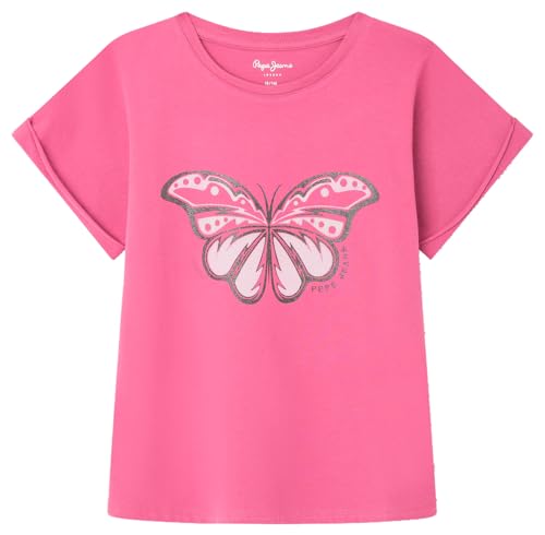 Pepe Jeans Qwana Camiseta Niña, Rosa (English Rose Pink), 12 Años