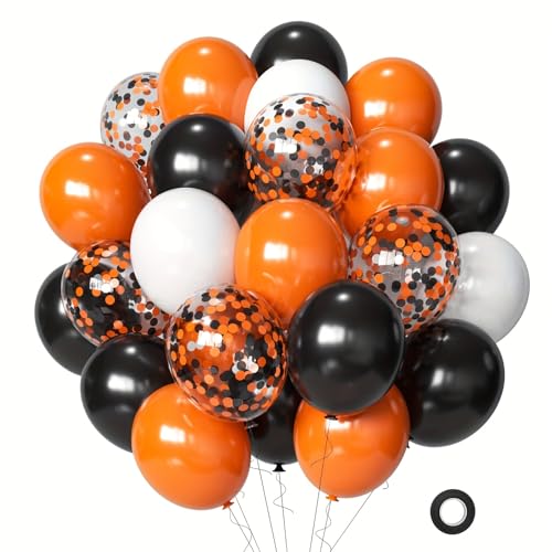 Orange and Black Balloons 56pcs Halloween Balloon Arch Kit 10 Inch balloons