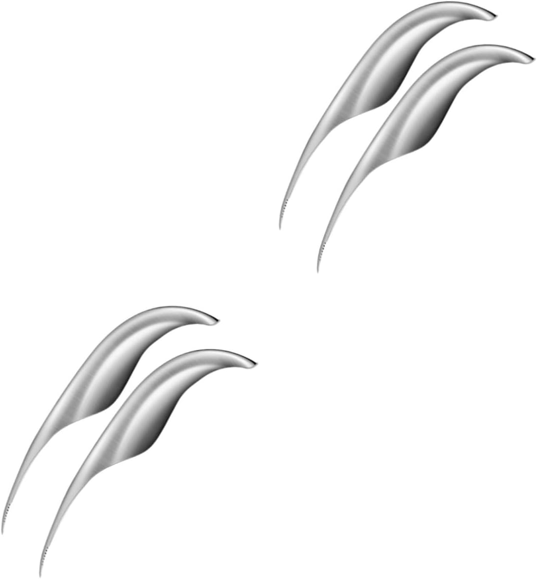 HEALLILY 4pcs Professional Stainless Steel Shrimp Deveiner Tools for Effortless Peeling Compact Kitchen Peeling Tool for Home and Restaurant Use - Design