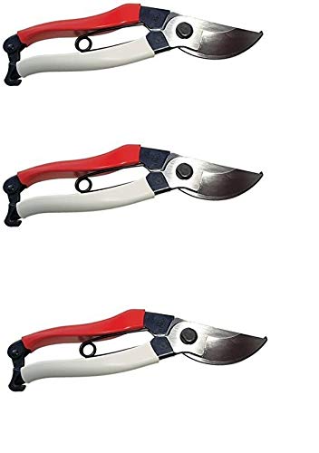 Okatsune 104 8.25-inch Bypass Pruners, Extra Large (Pack of 3)