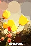 Notebook: Yellow Tulip Abstract , Journal for Writing, College Ruled Size 6' x 9', 110 Pages