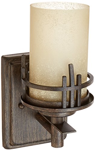 Image of DESIGNERS FOUNTAIN 82101-WM Mission Ridge Wall Sconce, Warm Mahogany
