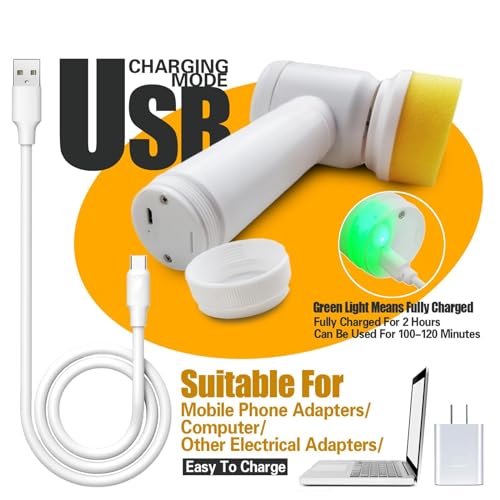 Pulitore elettrico per scarpe, ricaricabile tramite USB, con 2 testine sostituibili per pulire e lucidare le scarpe senza sforzo