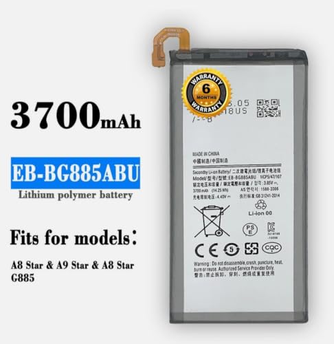 Image of Original EB-BG885ABU Battery for Samsung Galaxy A8 Star (A9 Star) SM-G885F, SM-G8850, SM-G885Y Battery with 6 Month Warranty* (D219)
