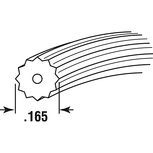 Make-2-Fit P 7673 0.165 In. X 250 Ft. Roll Gray Spline (1 Roll) #TOP1