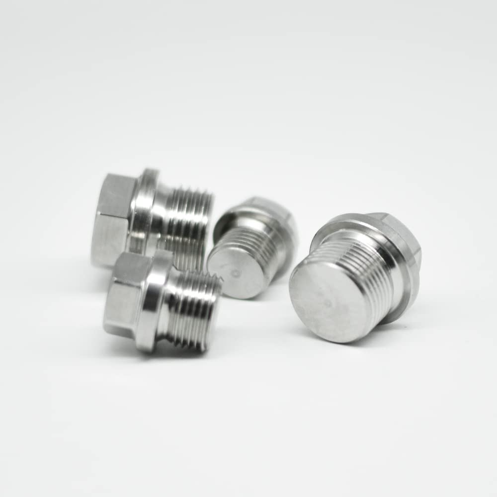 Tappo di chiusura for tubo, M8 M10 M12 M14 M16 M18 M20 M22 M24 M27 M30 Filettatura maschio metrica Testa esagonale in acciaio inossidabile 304 Tappo for raccordo for tubo Connettore(M30x1.5)